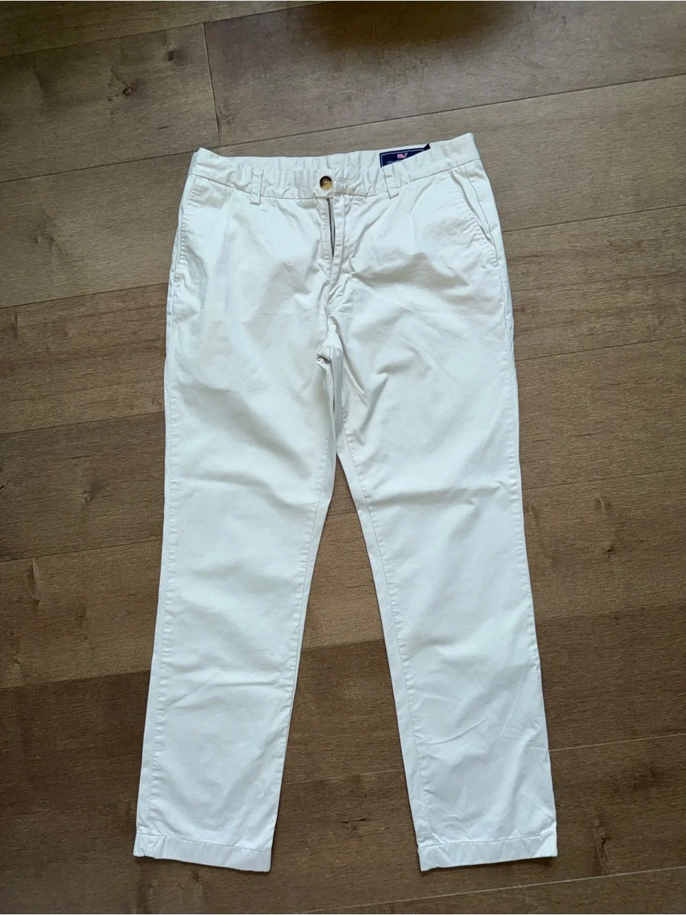 Men's Vineyard Vines Breaker Pant Off White Casual Chinos 34/32 Lightly Worn